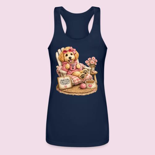 Just Enjoying Life Doodle Dog - Women’s Performance Racerback Tank Top