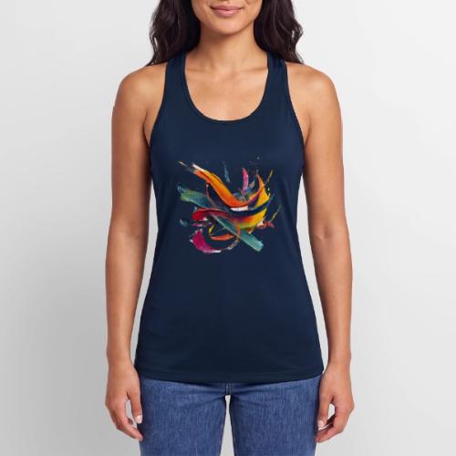 Colorful Waves - Women’s Performance Racerback Tank Top