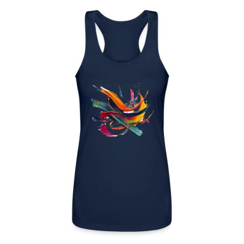 Colorful Waves - Women’s Performance Racerback Tank Top
