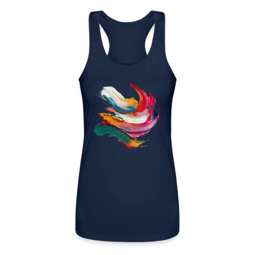 Colorful brushstrokes - Women’s Performance Racerback Tank Top