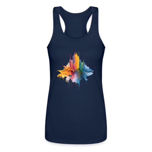 Impasto Spectrum - Women’s Performance Racerback Tank Top