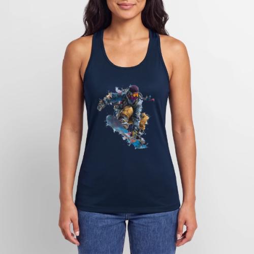 Snowboarding: Splash of Speed - Women’s Performance Racerback Tank Top