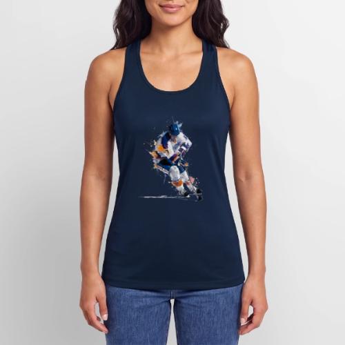 Hockey: Icy Streaks - Women’s Performance Racerback Tank Top