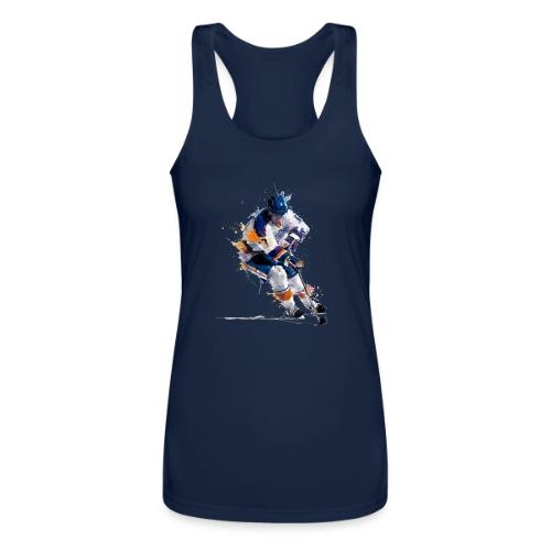 Hockey: Icy Streaks - Women’s Performance Racerback Tank Top
