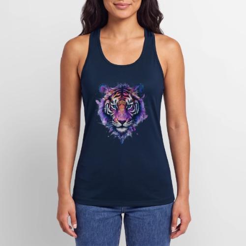 Mystic Violet Tiger - Women’s Performance Racerback Tank Top