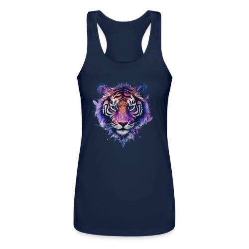 Mystic Violet Tiger - Women’s Performance Racerback Tank Top