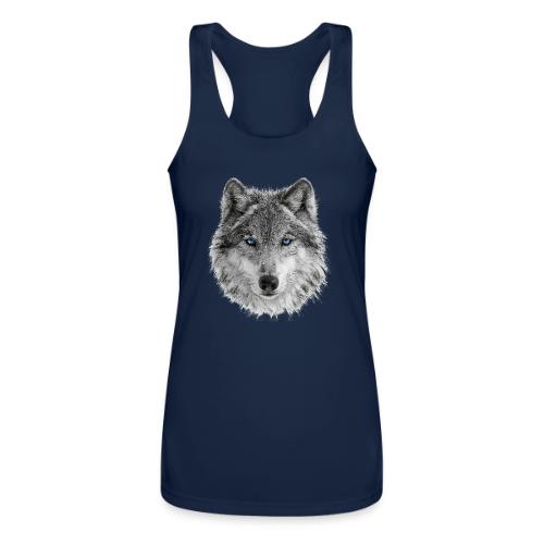 Frost-Eyed Alpha - Women’s Performance Racerback Tank Top