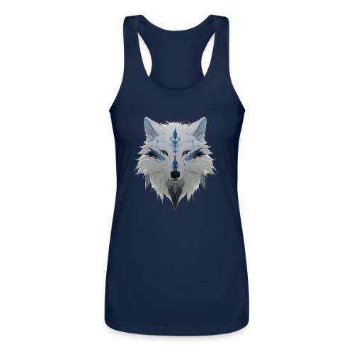 Ivory Grace Wolf - Women’s Performance Racerback Tank Top