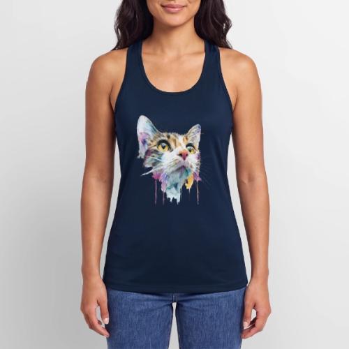Chromatic Cat Splash - Women’s Performance Racerback Tank Top