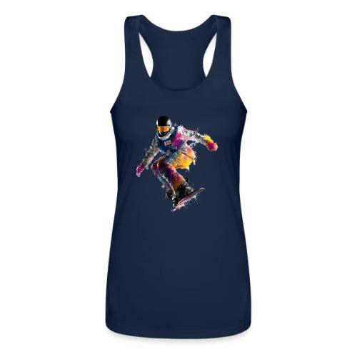 Snowboarding: Frozen Palette - Women’s Performance Racerback Tank Top