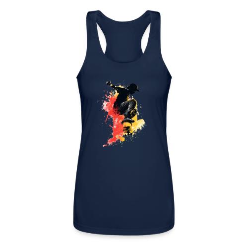 Skateboarding: Splash of Motion - Women’s Performance Racerback Tank Top