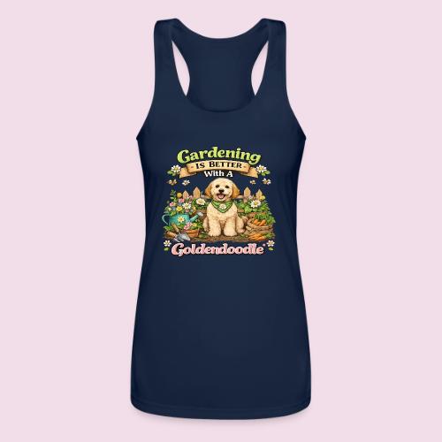 Gardening Is Better With A Goldendoodle - Women’s Performance Racerback Tank Top