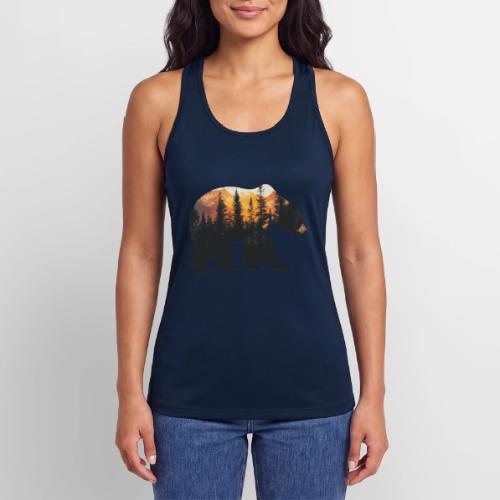 Bear: Sunset Guardian - Women’s Performance Racerback Tank Top