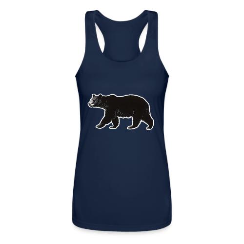 Midnight Black Bear - Women’s Performance Racerback Tank Top