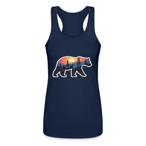 Mountain Spirit Bear - Women’s Performance Racerback Tank Top