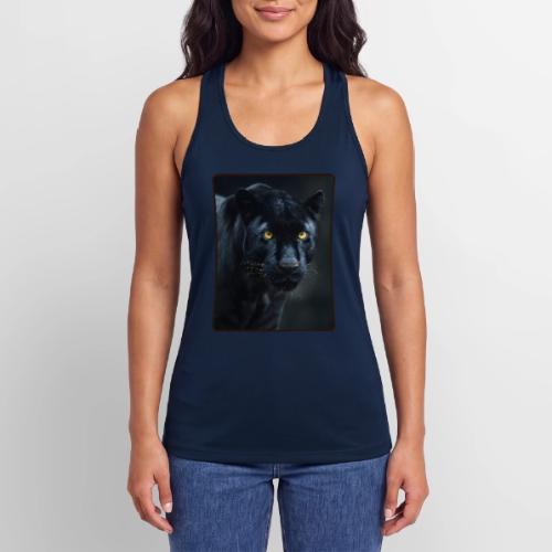 Black Panther Glowing Eyes Design - Women’s Performance Racerback Tank Top