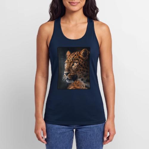 Amur Leopard Face Wildlife Design - Women’s Performance Racerback Tank Top