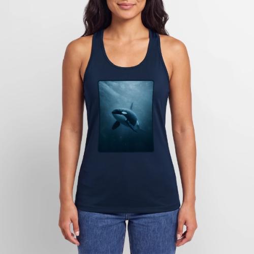 Orca Ocean Wildlife Design - Women’s Performance Racerback Tank Top