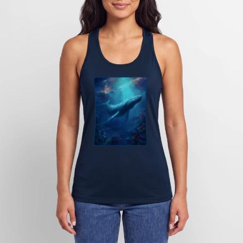 Humpback Whale Ocean Reef Design - Women’s Performance Racerback Tank Top