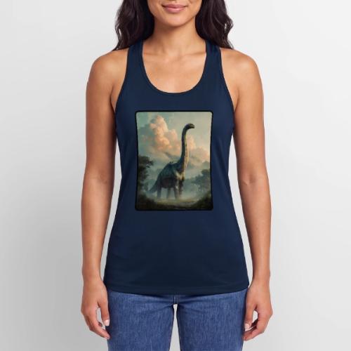 Brachiosaurus Prehistoric Scene Design - Women’s Performance Racerback Tank Top