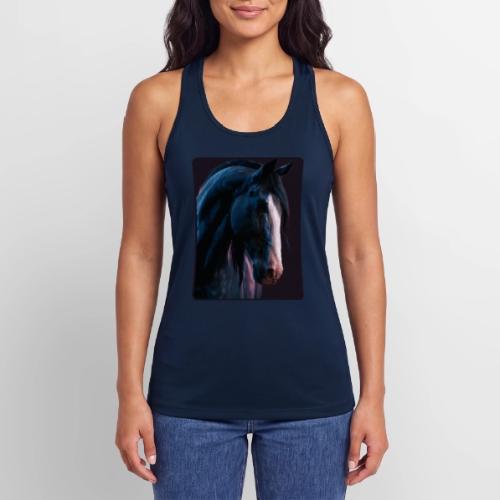 Noble Horse Cinematic Portrait Design - Women’s Performance Racerback Tank Top