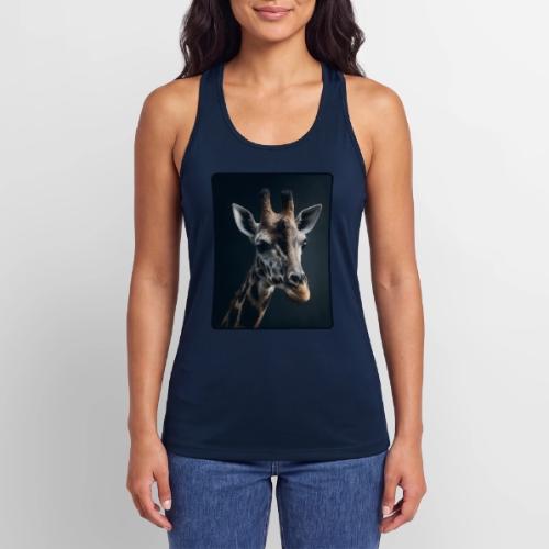 Majestic Giraffe Artistic Portrait Design - Women’s Performance Racerback Tank Top
