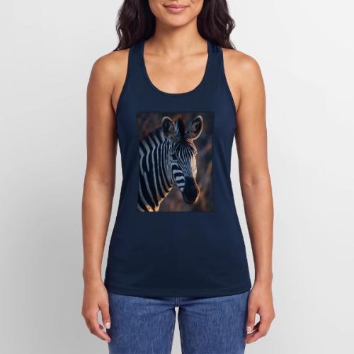 Majestic Zebra Sunset Portrait Design - Women’s Performance Racerback Tank Top