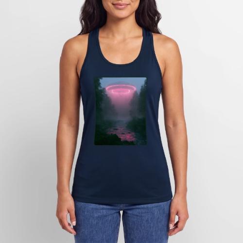 Neon UFO Forest River Design - Women’s Performance Racerback Tank Top
