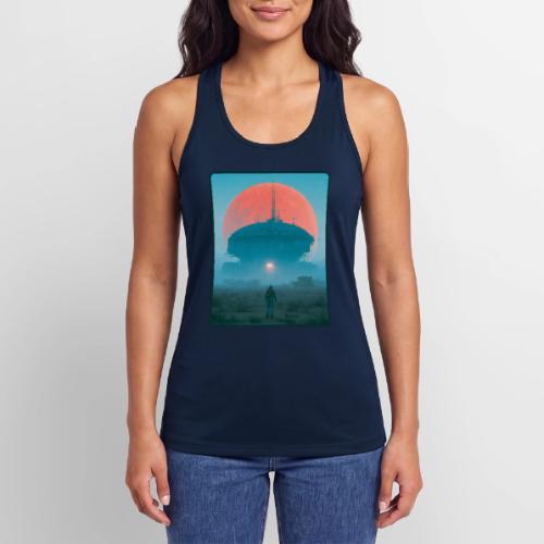 Astronaut Alien Outpost Design - Women’s Performance Racerback Tank Top
