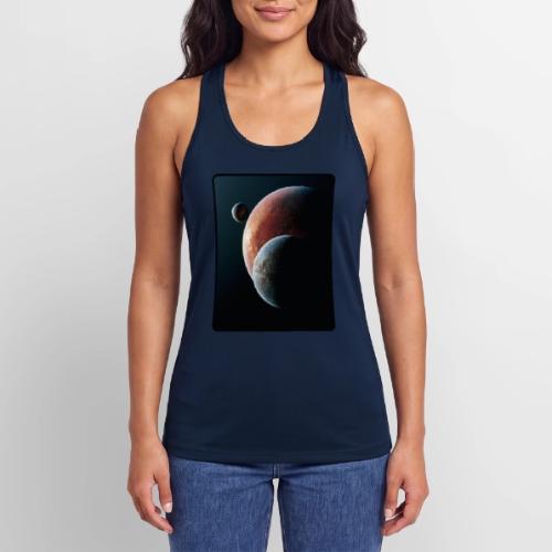 Three Planets Deep Space Design - Women’s Performance Racerback Tank Top