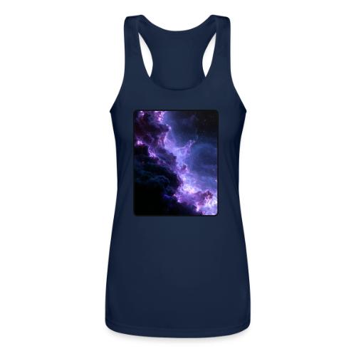 Purple Nebula Space Design - Women’s Performance Racerback Tank Top