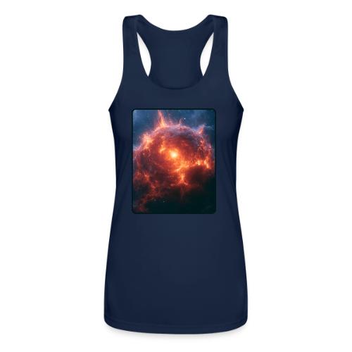 Exploding Supernova Space Art - Women’s Performance Racerback Tank Top