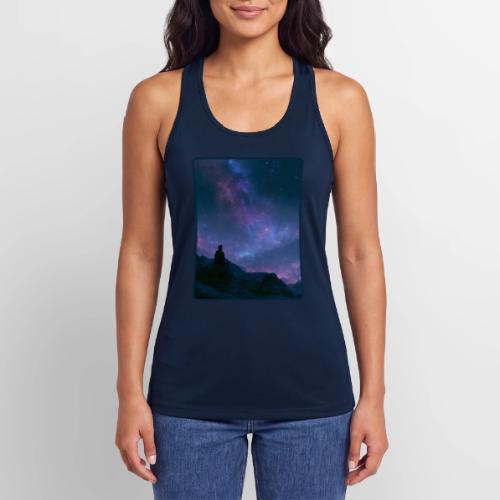 Stargazer Nebula Night Sky Art - Women’s Performance Racerback Tank Top
