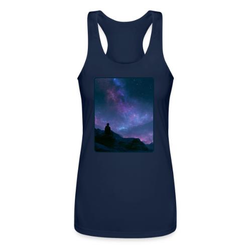 Stargazer Nebula Night Sky Art - Women’s Performance Racerback Tank Top