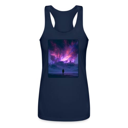 Cosmic Supernova Night Design - Women’s Performance Racerback Tank Top