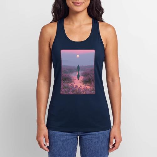 Ethereal Sunset Flower Field Art - Women’s Performance Racerback Tank Top