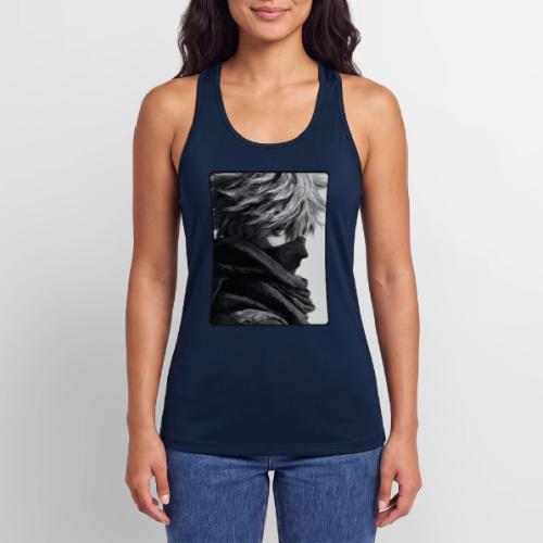 Battle-Worn Ninja Portrait - Women’s Performance Racerback Tank Top