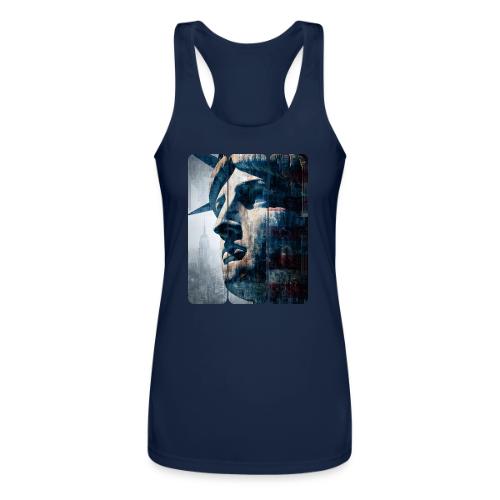USA: Urban Liberty Triptych - Women’s Performance Racerback Tank Top