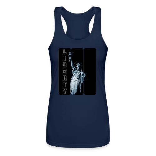 USA: Vertical Liberty - Women’s Performance Racerback Tank Top