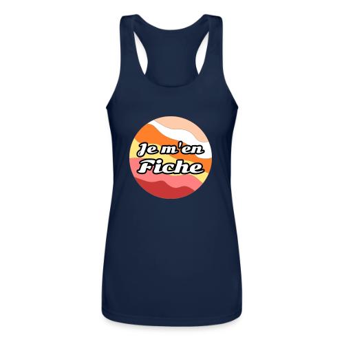 I don't care - Women’s Performance Racerback Tank Top