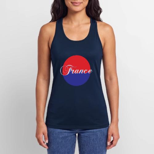 France Tricolore Circle - Women’s Performance Racerback Tank Top