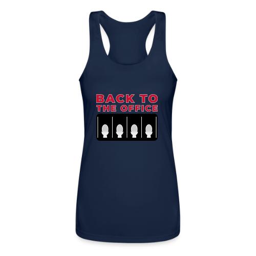 Back to the Office Satire Design - Women’s Performance Racerback Tank Top