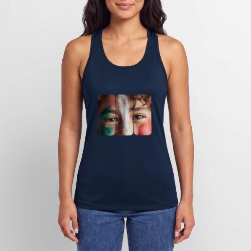 Mexico: Three Stripes of Pride - Women’s Performance Racerback Tank Top