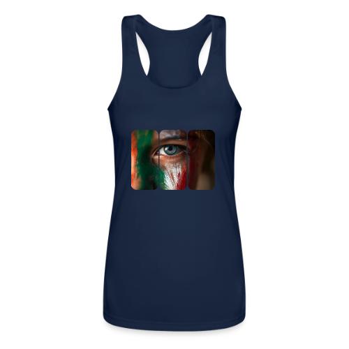 Mexico: Pride in Three Colors - Women’s Performance Racerback Tank Top