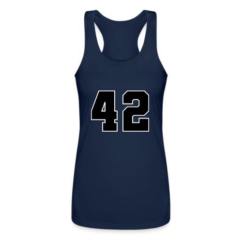 Varsity Number 42 Sports Style - Women’s Performance Racerback Tank Top