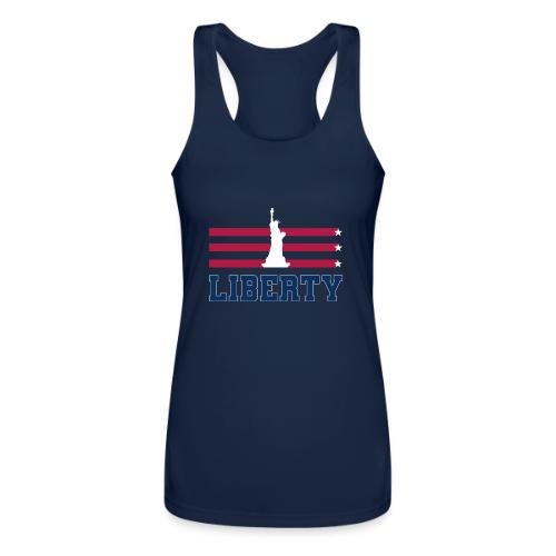 USA: Stars of Liberty - Women’s Performance Racerback Tank Top