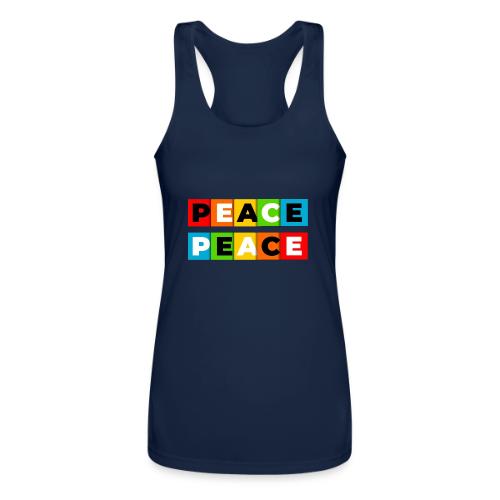 Colorful Peace - Women’s Performance Racerback Tank Top