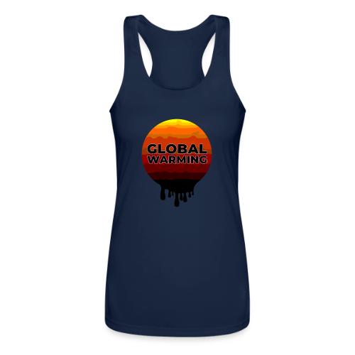 Global warming - Women’s Performance Racerback Tank Top