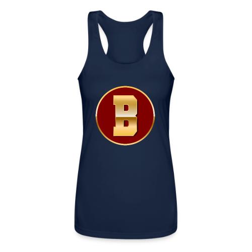 Letter B – Capital Varsity Alphabet Monogram - Women’s Performance Racerback Tank Top