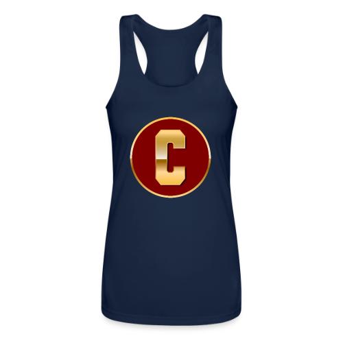 Letter C – Capital Varsity Alphabet Monogram - Women’s Performance Racerback Tank Top